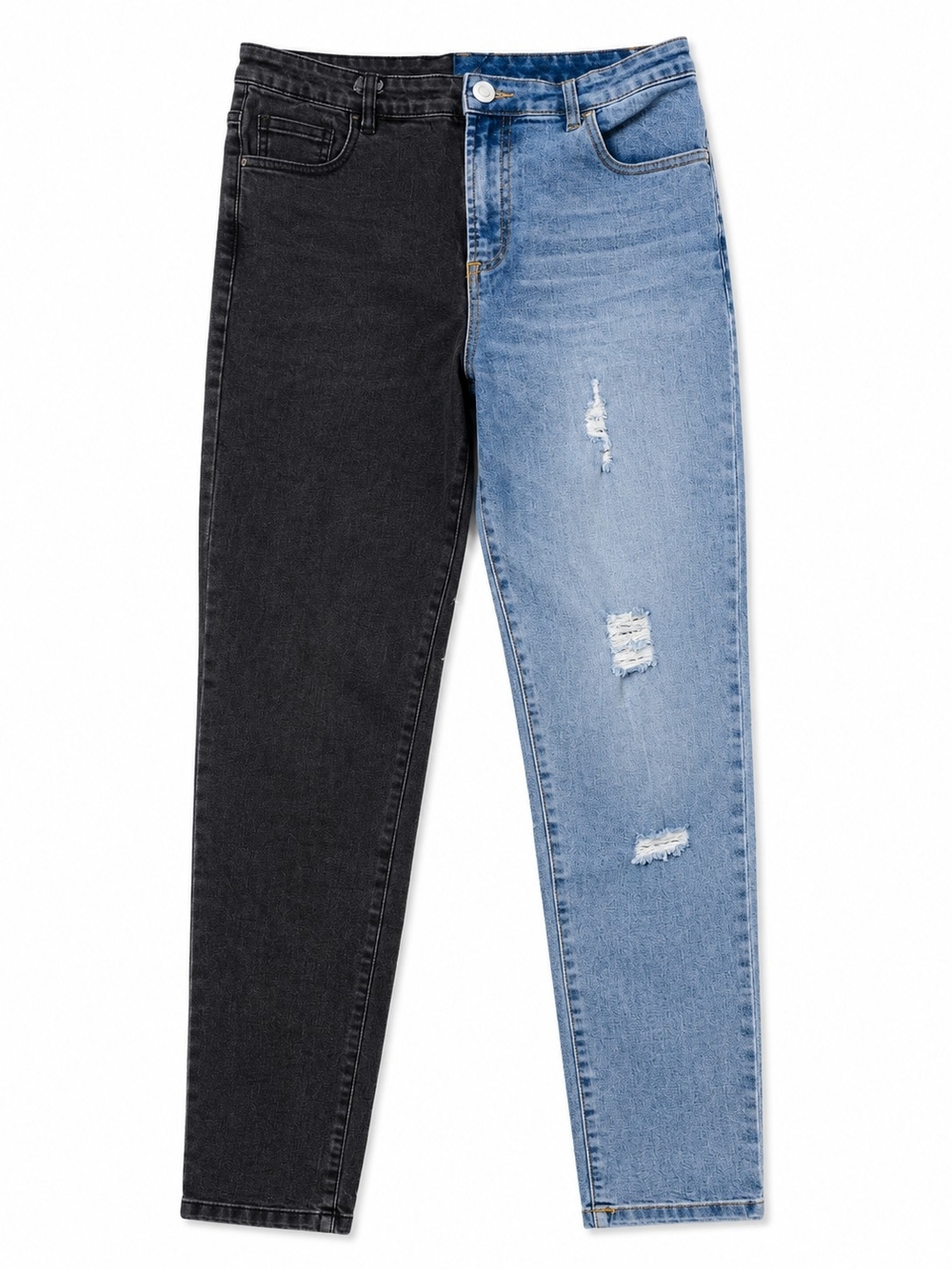Two-Tone Black & Light Blue Women’s Skunny Jeans Size Small